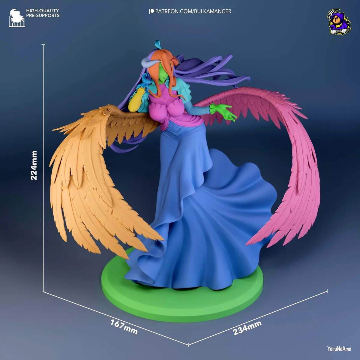 Albedo Succubus Overseer - Overlord Anime Unpainted Resin Figurine Kit - 1/8 Scale 224mm 8.8in - 3D Printed Statue Fan Art — 2/10