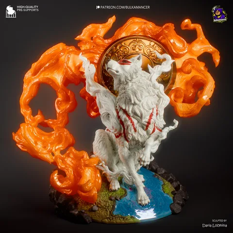 Amaterasu - Okami - DIY KIT, 1/8 Scale, 184mm