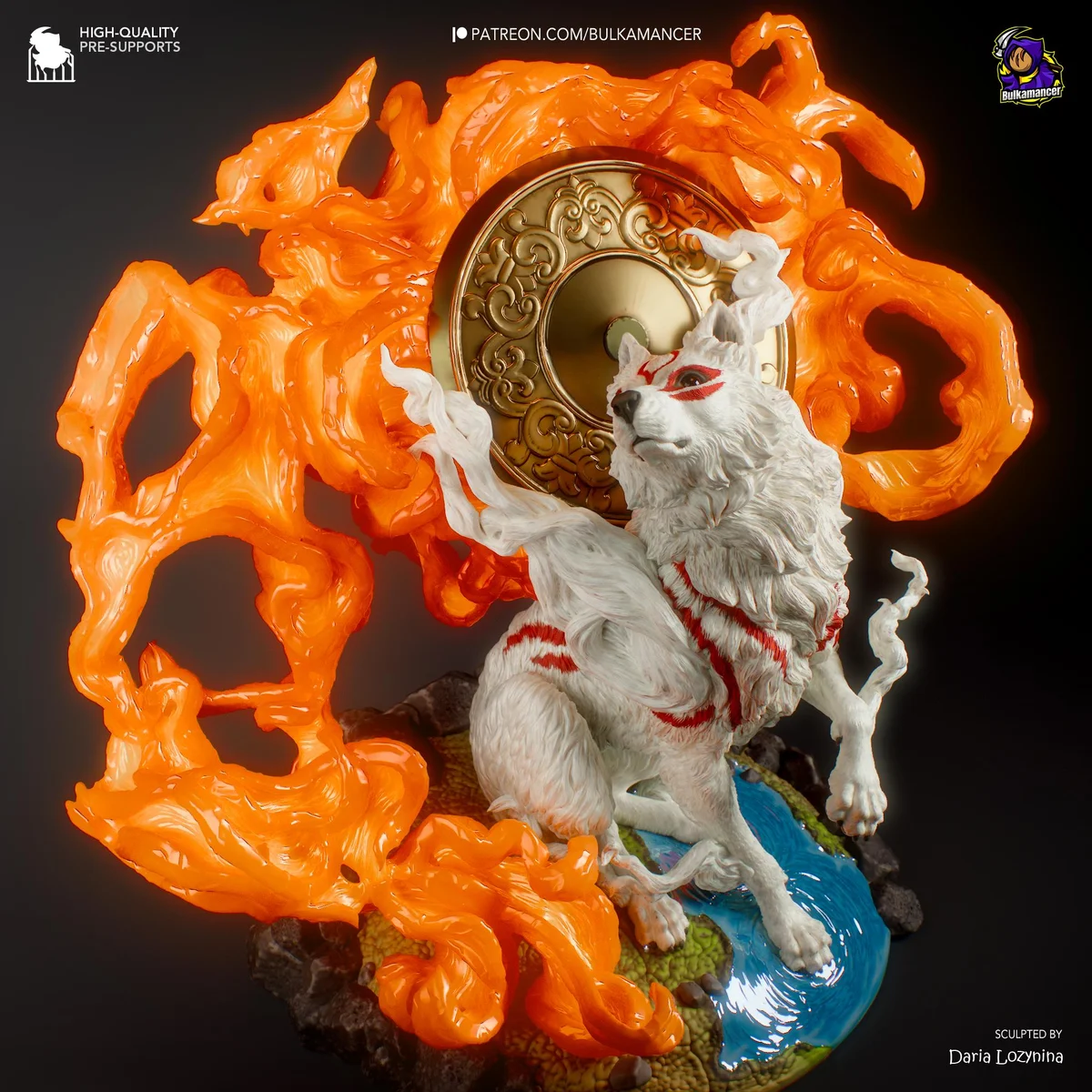Amaterasu - Okami - DIY KIT, 1/8 Scale, 184mm — 8/10