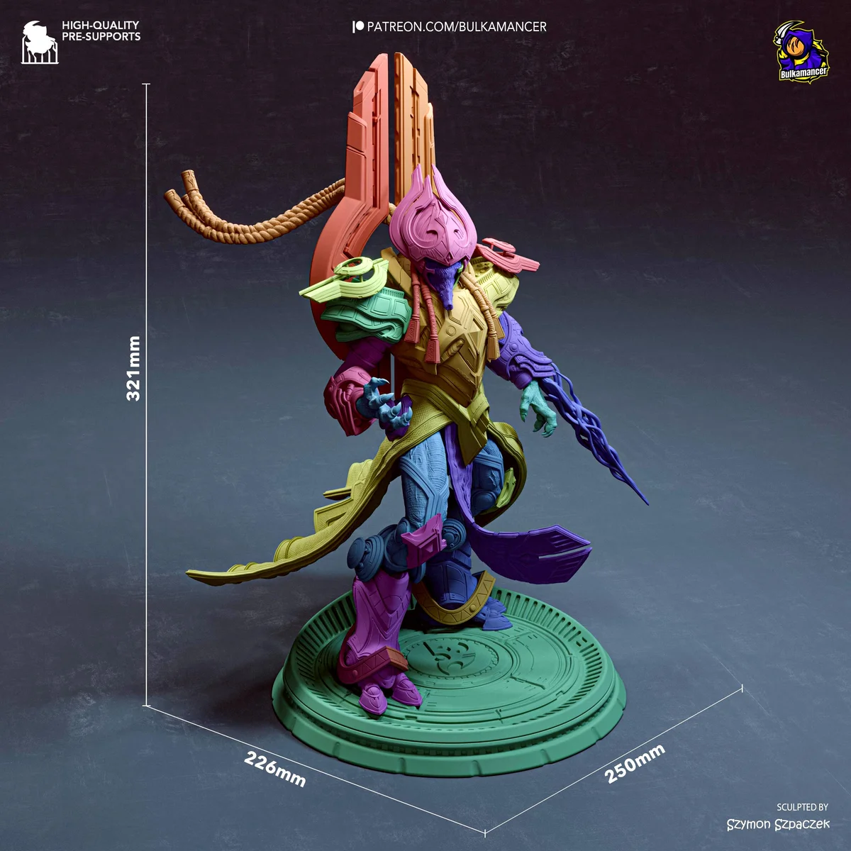 Artanis Hierarch of the Protoss - StarCraft II Unpainted Resin Figurine Kit - 1/8 Scale 321mm 12.6in - 3D Printed Statue Fan Art — 2/10