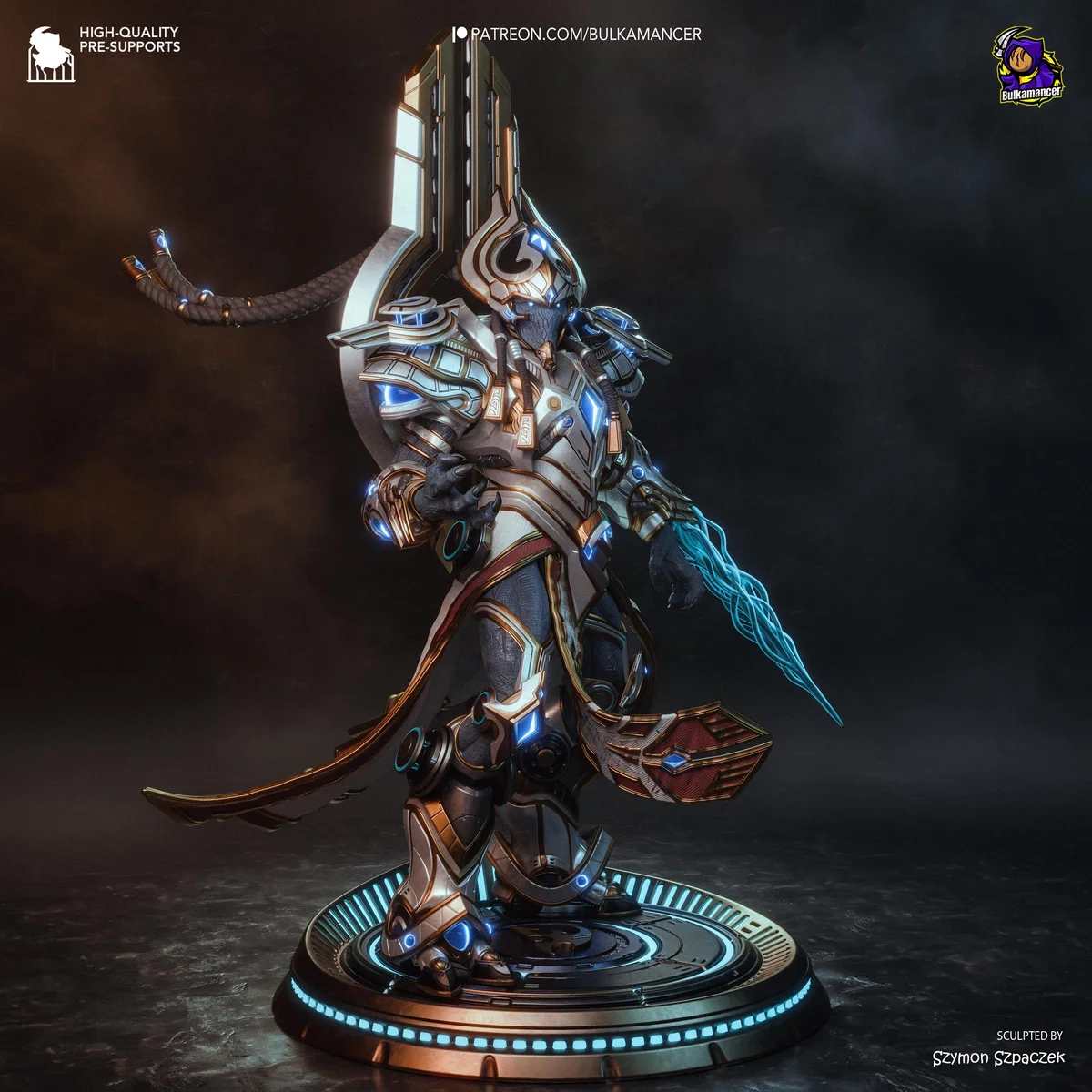 Artanis Hierarch of the Protoss - StarCraft II Unpainted Resin Figurine Kit - 1/8 Scale 321mm 12.6in - 3D Printed Statue Fan Art — 5/10
