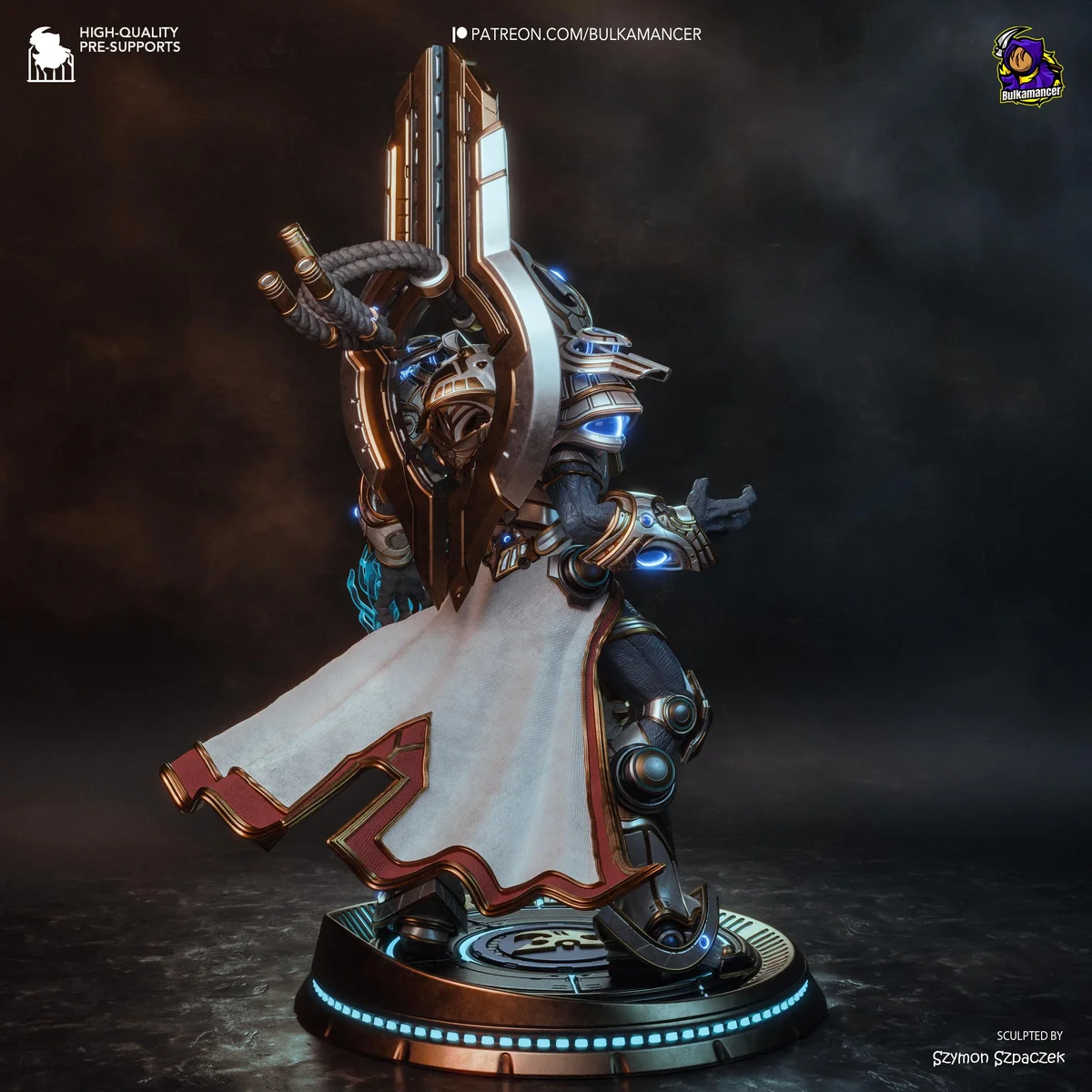 Artanis Hierarch of the Protoss - StarCraft II Unpainted Resin Figurine Kit - 1/8 Scale 321mm 12.6in - 3D Printed Statue Fan Art — 6/10