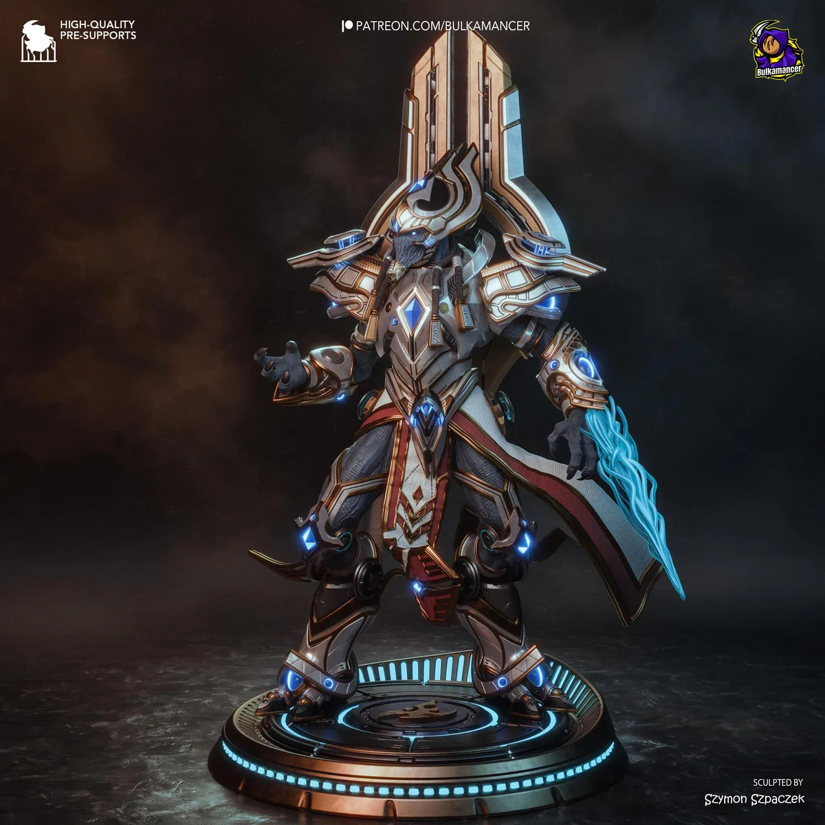 Artanis Hierarch of the Protoss - StarCraft II Unpainted Resin Figurine Kit - 1/8 Scale 321mm 12.6in - 3D Printed Statue Fan Art — 8/10