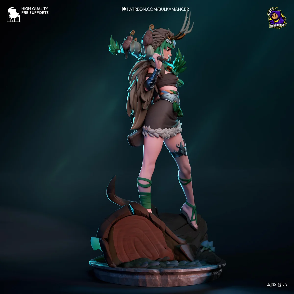 Artemis Goddess of the Hunt Greek Mythology Huntress - Hades Supergiant Unpainted Resin Figurine Kit - 1/8 Scale 283mm 11.1in - Statue — 9/10