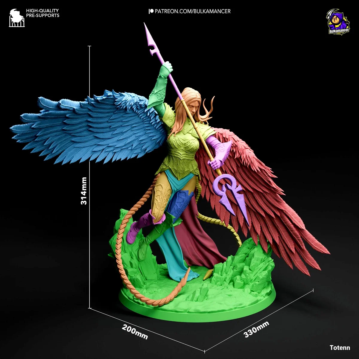 Avacyn Angel of Hope Angelic Planeswalker - Magic The Gathering Innistrad Unpainted Resin Figurine Kit - 1/8 Scale 314mm 12.4in - Statue — 2/10