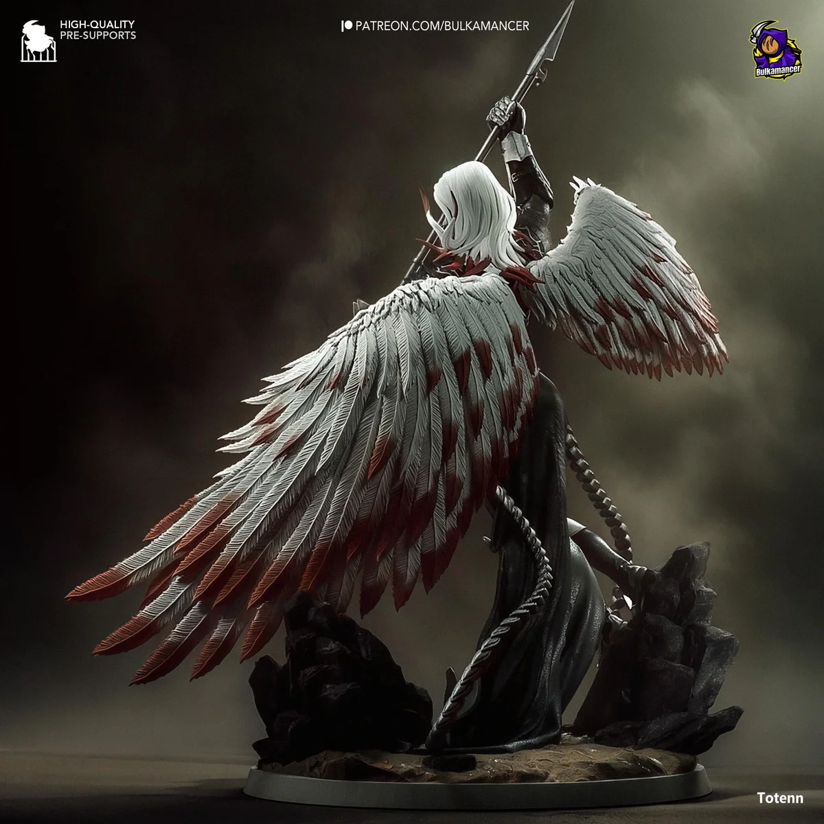 Avacyn Angel of Hope Angelic Planeswalker - Magic The Gathering Innistrad Unpainted Resin Figurine Kit - 1/8 Scale 314mm 12.4in - Statue — 7/10