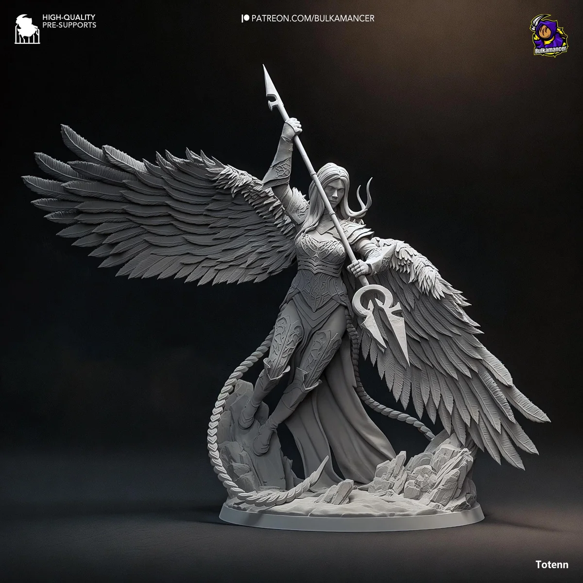 Avacyn Angel of Hope Angelic Planeswalker - Magic The Gathering Innistrad Unpainted Resin Figurine Kit - 1/8 Scale 314mm 12.4in - Statue — 9/10
