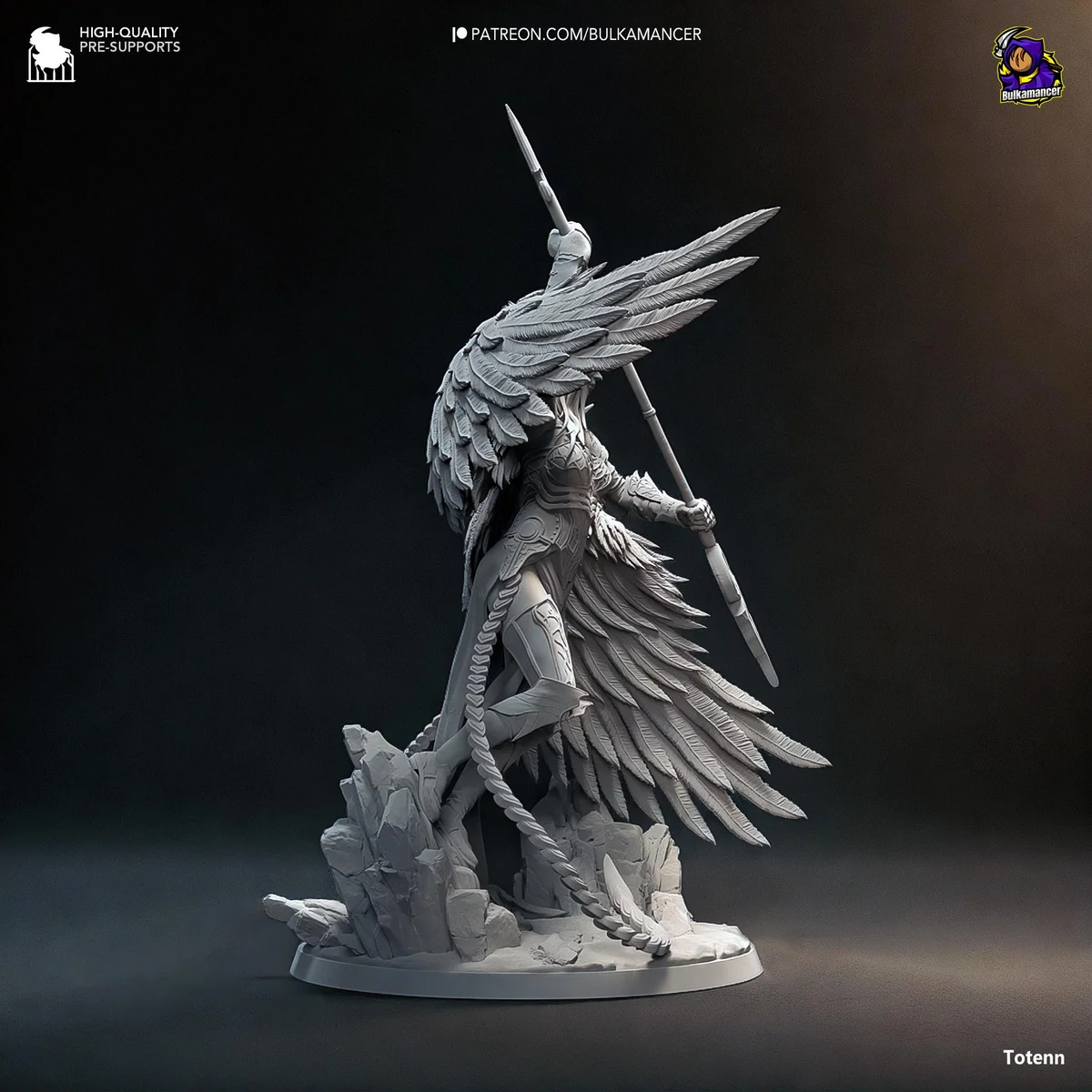 Avacyn Angel of Hope Angelic Planeswalker - Magic The Gathering Innistrad Unpainted Resin Figurine Kit - 1/8 Scale 314mm 12.4in - Statue — 10/10