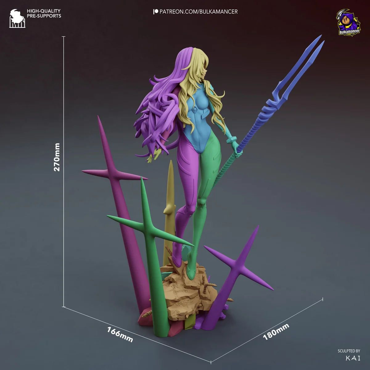 Ayanami Rei, Pilot of Unit-00 - Neon Genesis Evangelion Unpainted Resin Figurine Kit - 1/8 Scale 270mm 10.6in - 3D Printed Statue Fan Art — 2/10