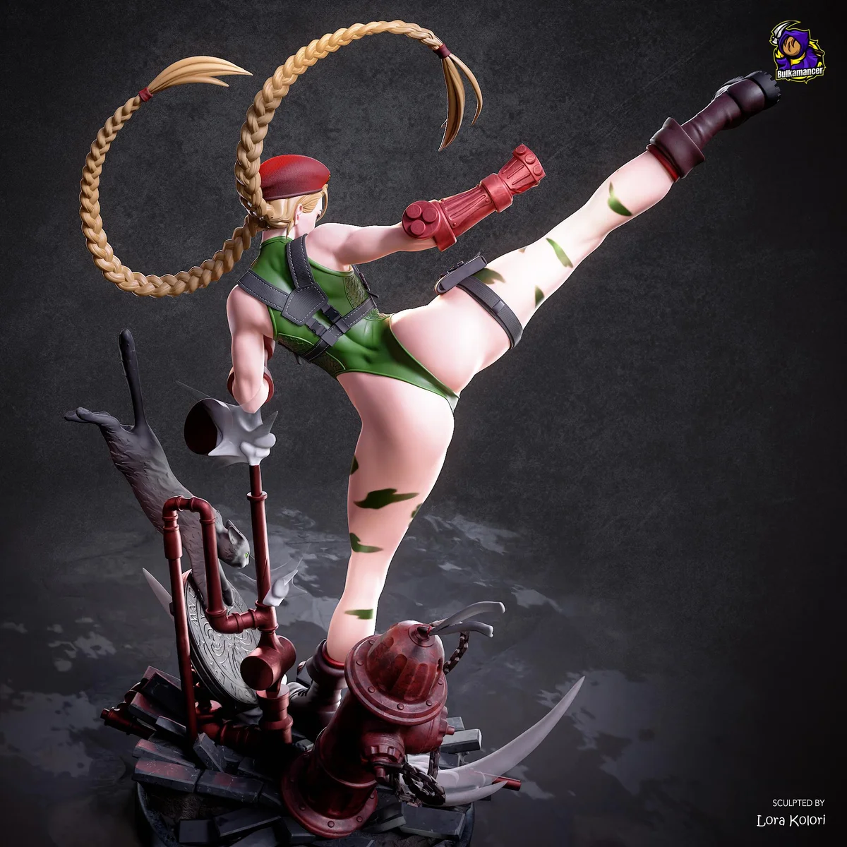 Cammy White Delta Red Operative - Street Fighter Unpainted Resin Figurine Kit - 1/8 Scale 251mm 9.9in - 3D Printed Statue Fan Art — 10/10