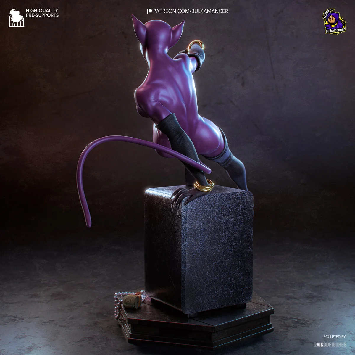 Catwoman Selina Kyle Antihero Comics - Batman The Long Halloween DC Unpainted Resin Figurine Kit - 1/8 Scale 199mm 7.8in - 3D Printed Statue — 8/10