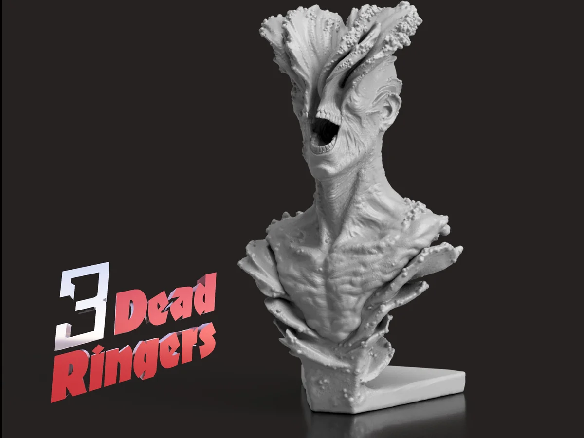 Clicker Infected Horror - The Last of Us Unpainted Resin Bust Kit - 1/8 Scale - 3D Printed Statue Fan Art — 1/10