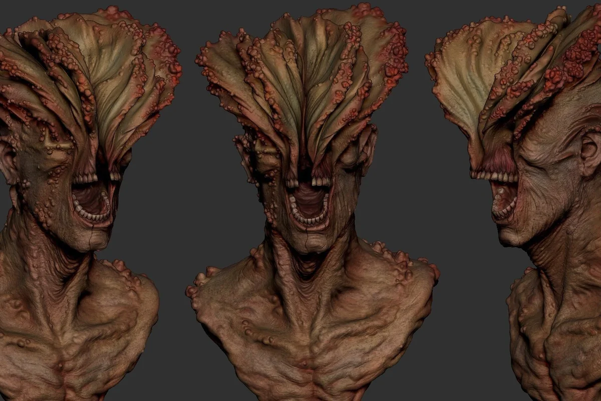 Clicker Infected Horror - The Last of Us Unpainted Resin Bust Kit - 1/8 Scale - 3D Printed Statue Fan Art — 10/10