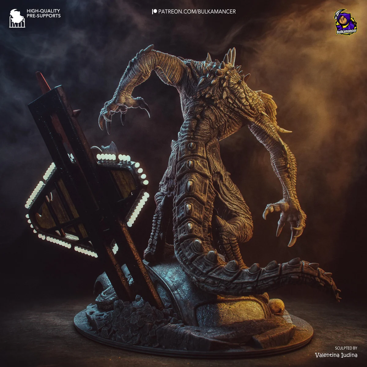 Deathclaw - Fallout New Vegas Bethesda Unpainted Resin Figurine Kit - 1/12 Scale 282mm 11.1in - 3D Printed Statue Fan Art — 8/10
