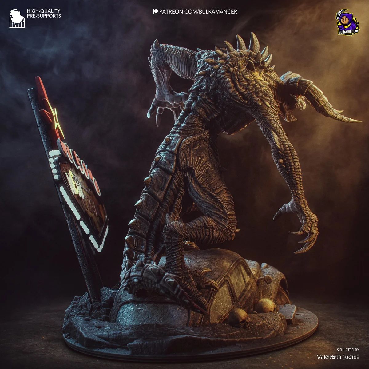 Deathclaw - Fallout New Vegas Bethesda Unpainted Resin Figurine Kit - 1/12 Scale 282mm 11.1in - 3D Printed Statue Fan Art — 9/10