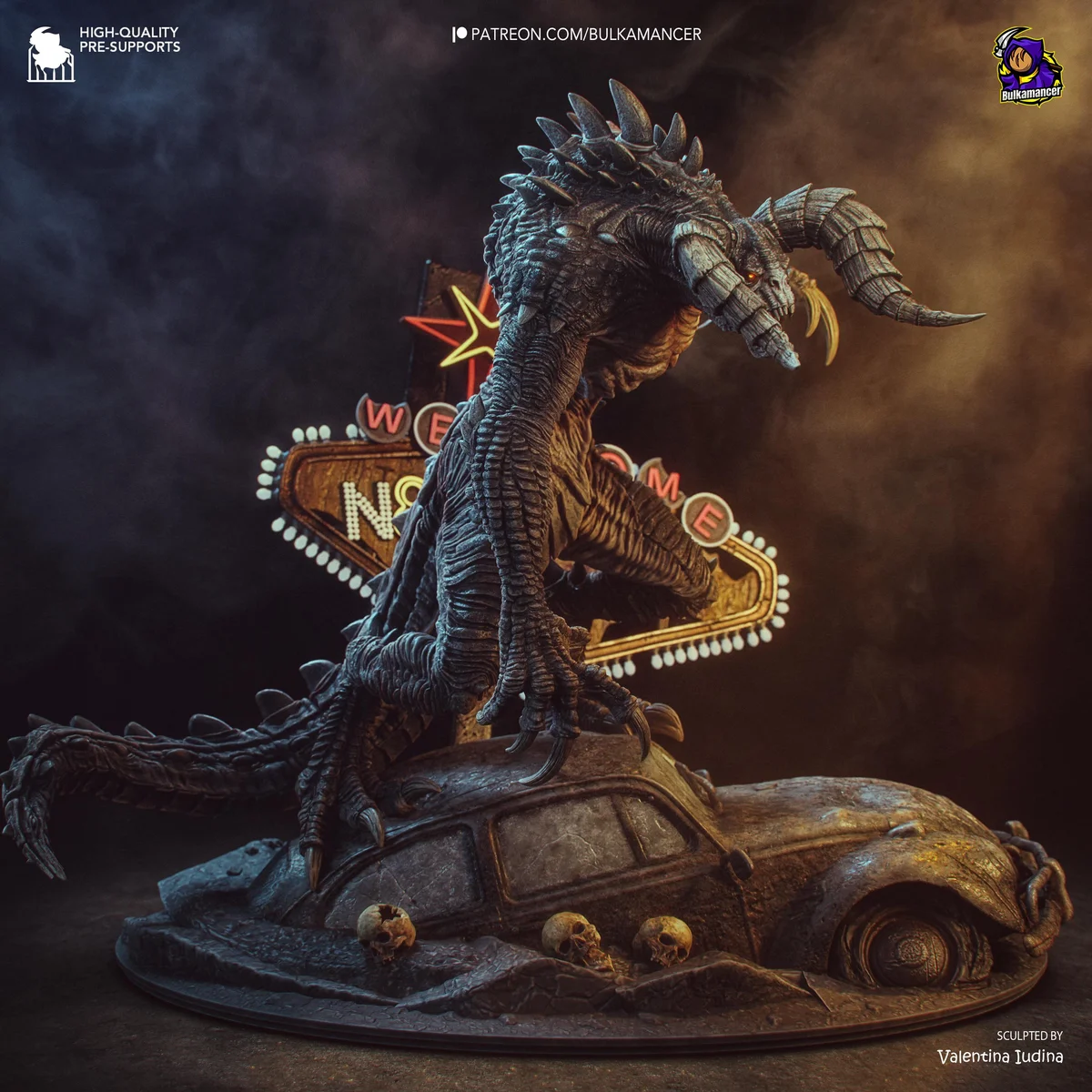 Deathclaw - Fallout New Vegas Bethesda Unpainted Resin Figurine Kit - 1/12 Scale 282mm 11.1in - 3D Printed Statue Fan Art — 10/10