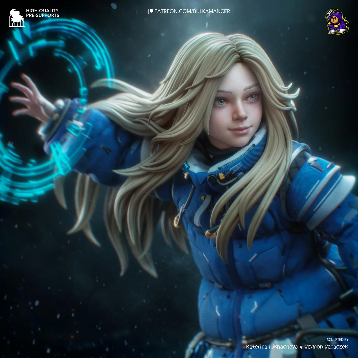 Diana Holographic Companion - Pragmata Unpainted Resin Figurine Kit - 1/8 Scale 189mm 7.4in - 3D Printed Statue Fan Art — 4/10
