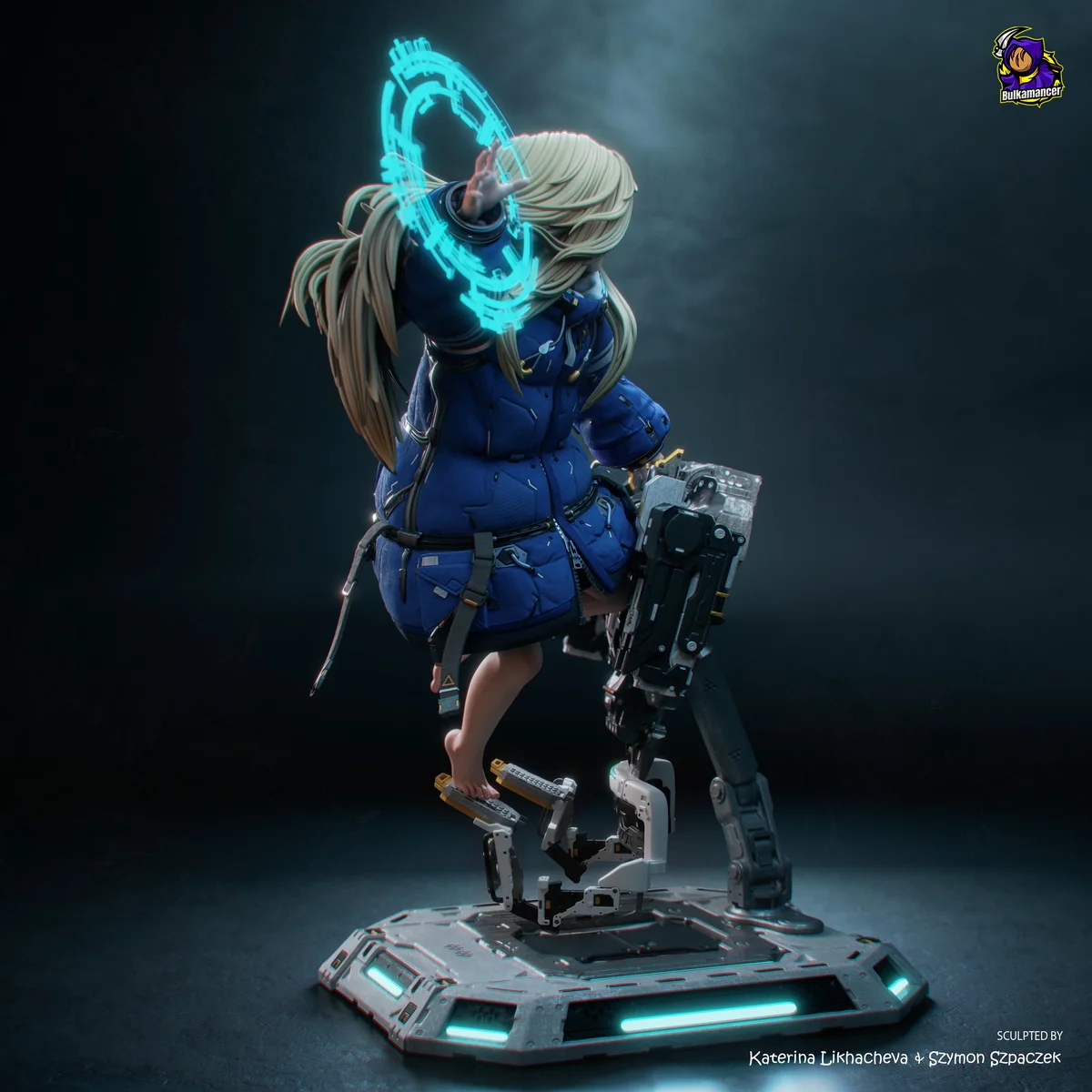 Diana Holographic Companion - Pragmata Unpainted Resin Figurine Kit - 1/8 Scale 189mm 7.4in - 3D Printed Statue Fan Art — 5/10