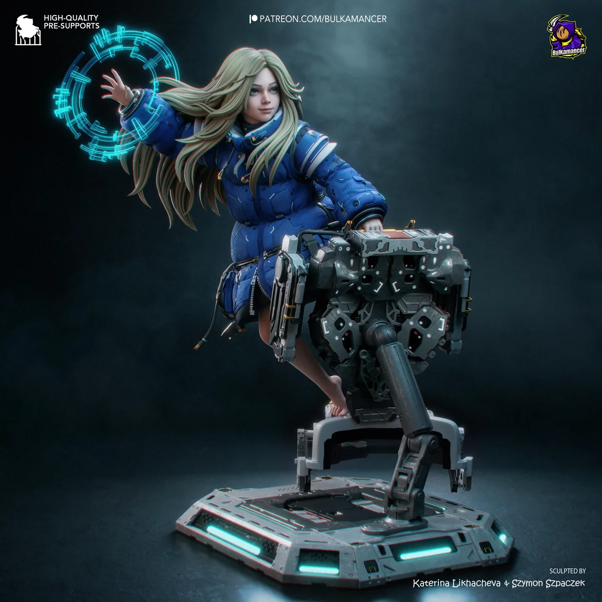 Diana Holographic Companion - Pragmata Unpainted Resin Figurine Kit - 1/8 Scale 189mm 7.4in - 3D Printed Statue Fan Art — 8/10