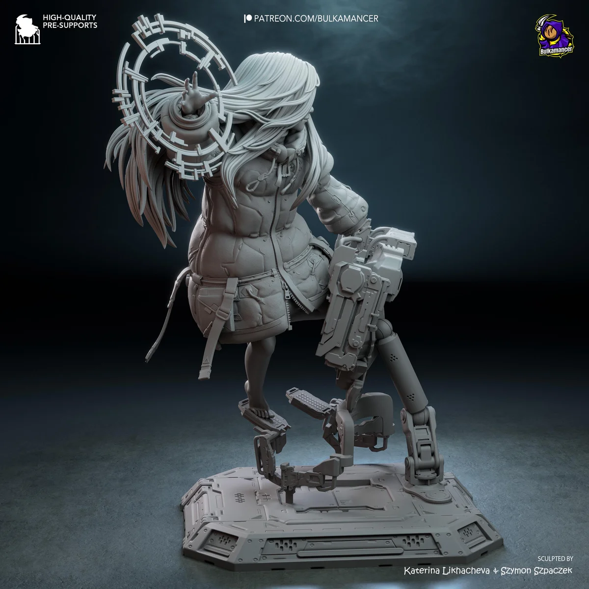 Diana Holographic Companion - Pragmata Unpainted Resin Figurine Kit - 1/8 Scale 189mm 7.4in - 3D Printed Statue Fan Art — 10/10