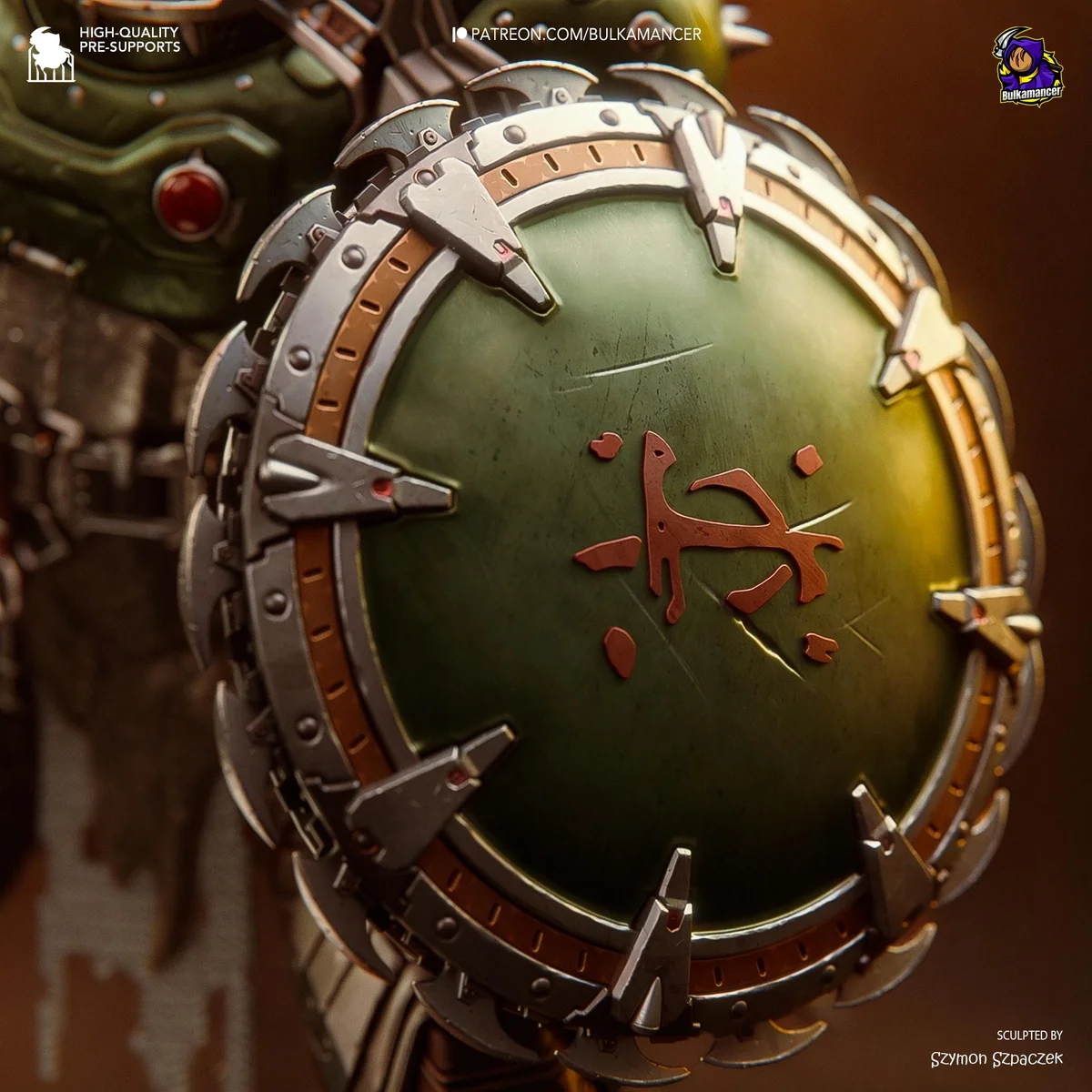 Doom Slayer - DOOM The Dark Ages Unpainted Resin Figurine Kit - 1/8 Scale 299mm 11.8in - 3D Printed Statue Fan Art — 10/10
