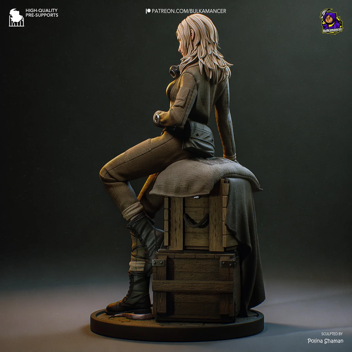 EVA Elisabeth Cold War Spy - Metal Gear Solid 3 Snake Eater Unpainted Resin Figurine Kit - 1/8 Scale 227mm 8.9in - 3D Printed Statue Fan Art — 8/10