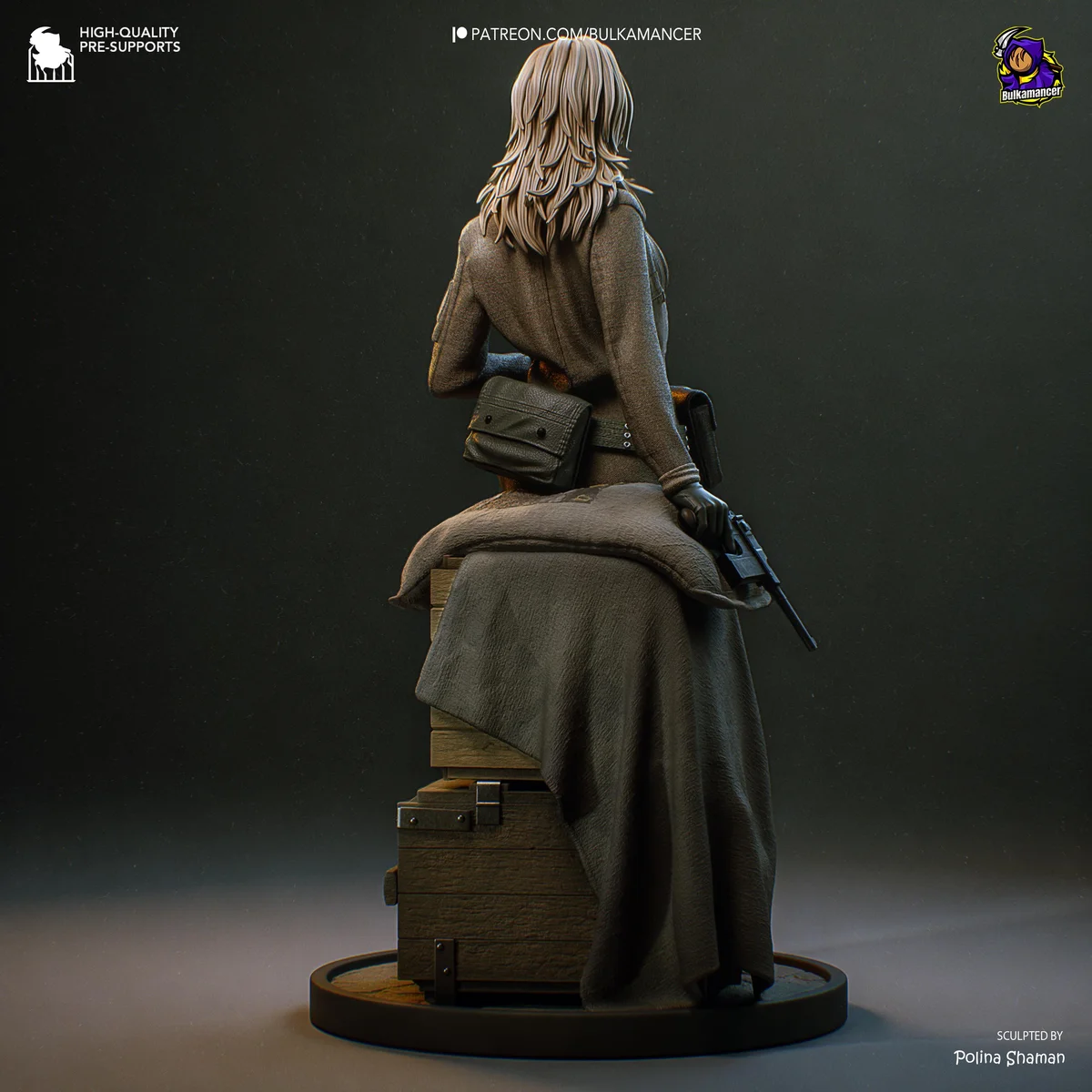 EVA Elisabeth Cold War Spy - Metal Gear Solid 3 Snake Eater Unpainted Resin Figurine Kit - 1/8 Scale 227mm 8.9in - 3D Printed Statue Fan Art — 9/10