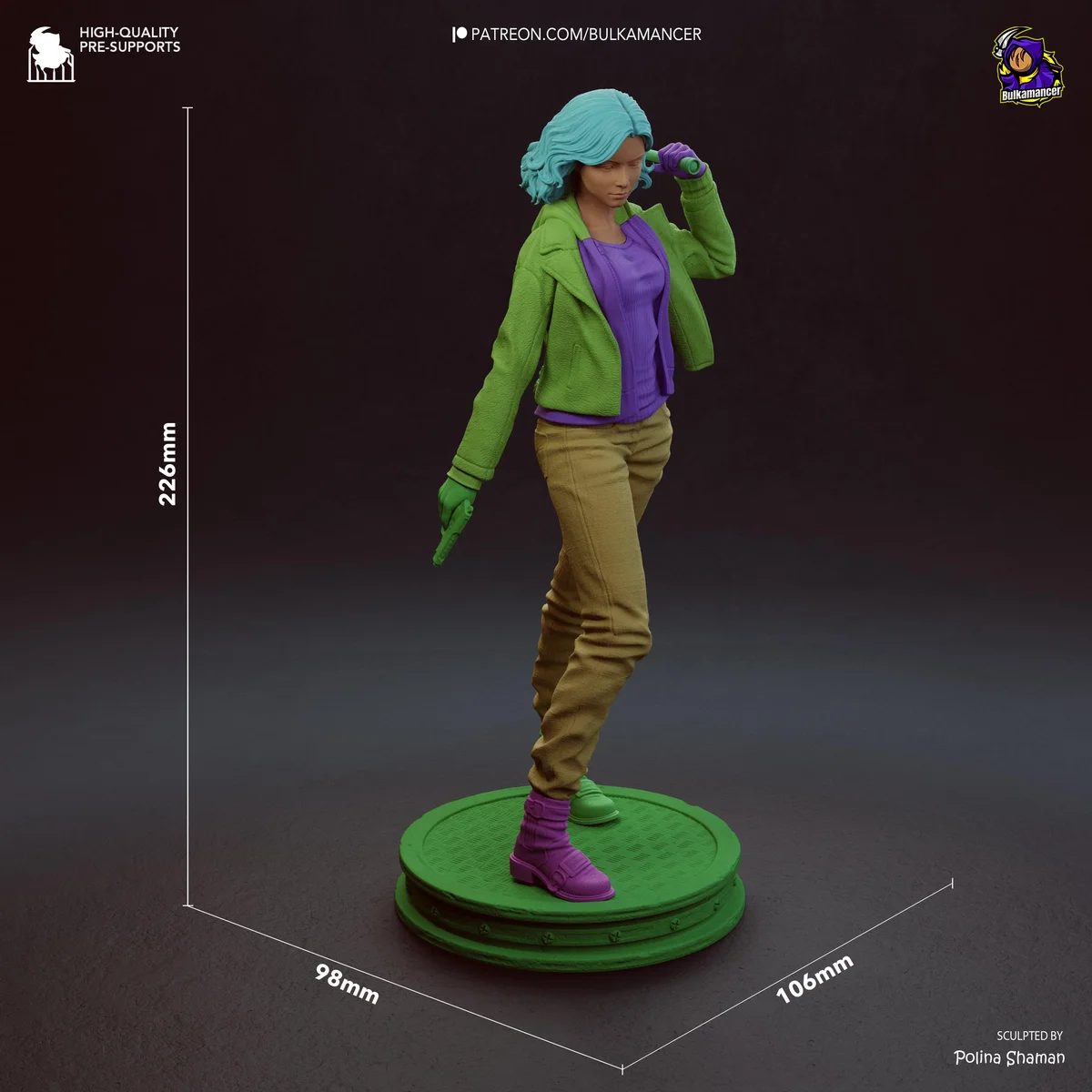 Grace Ashcroft Survivor Horror - Resident Evil Requiem Unpainted Resin Figurine Kit - 1/8 Scale 226mm 8.9in - 3D Printed Statue Fan Art — 2/10