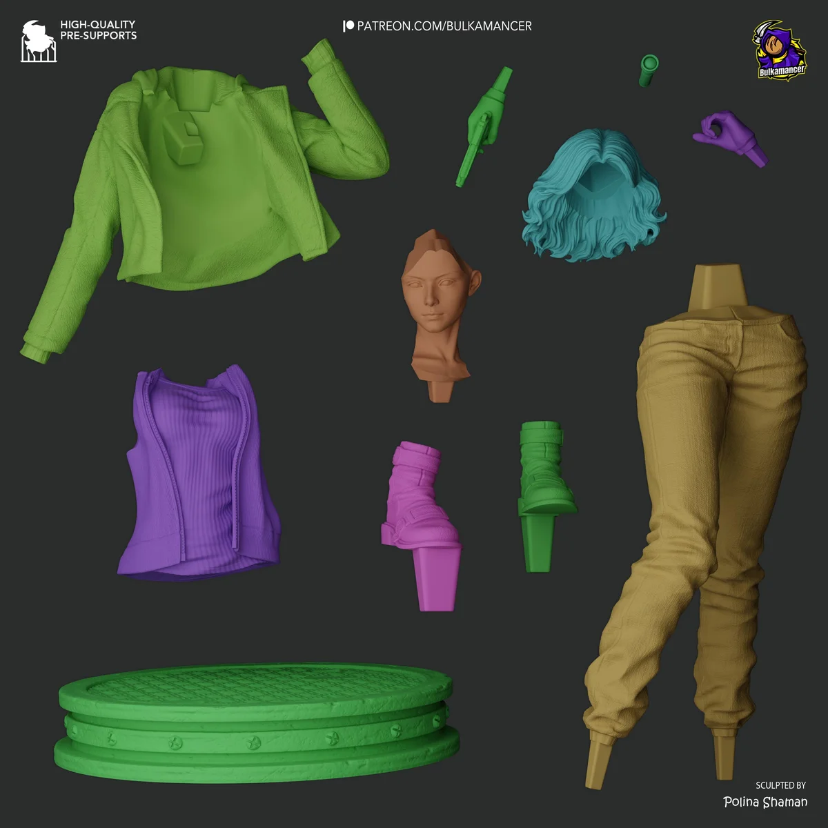 Grace Ashcroft Survivor Horror - Resident Evil Requiem Unpainted Resin Figurine Kit - 1/8 Scale 226mm 8.9in - 3D Printed Statue Fan Art — 3/10