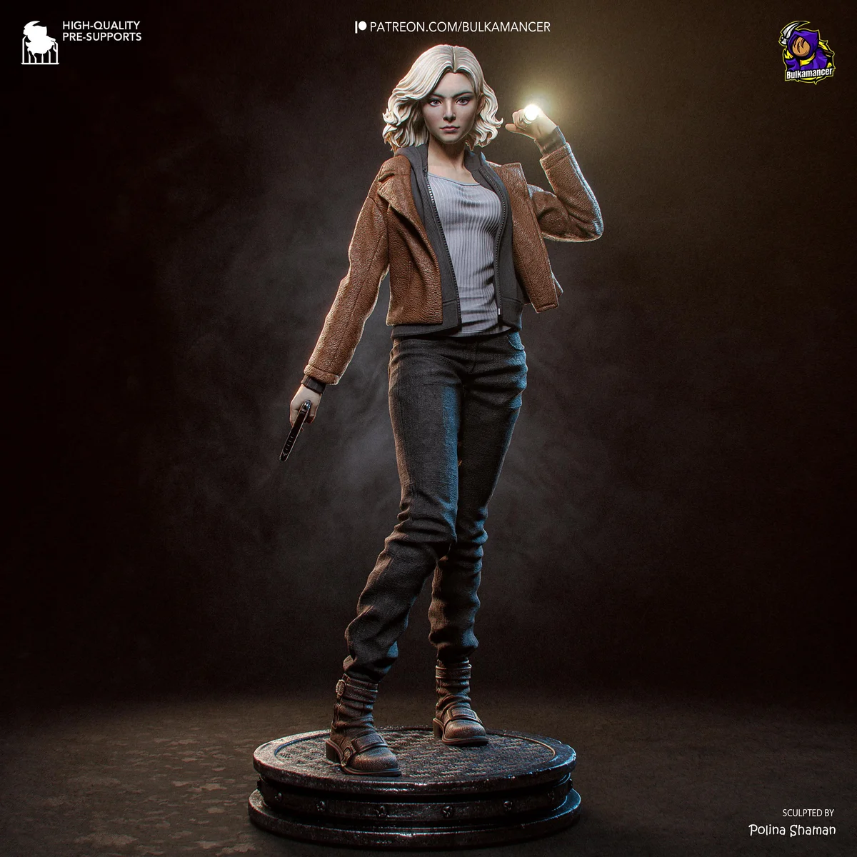 Grace Ashcroft Survivor Horror - Resident Evil Requiem Unpainted Resin Figurine Kit - 1/8 Scale 226mm 8.9in - 3D Printed Statue Fan Art — 1/10