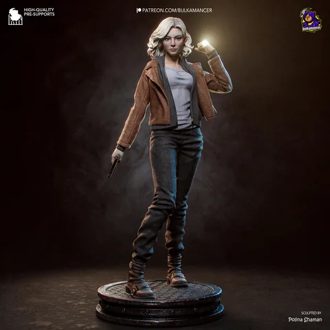 Grace Ashcroft Survivor Horror - Resident Evil Requiem Unpainted Resin Figurine Kit - 1/8 Scale 226mm 8.9in - 3D Printed Statue Fan Art