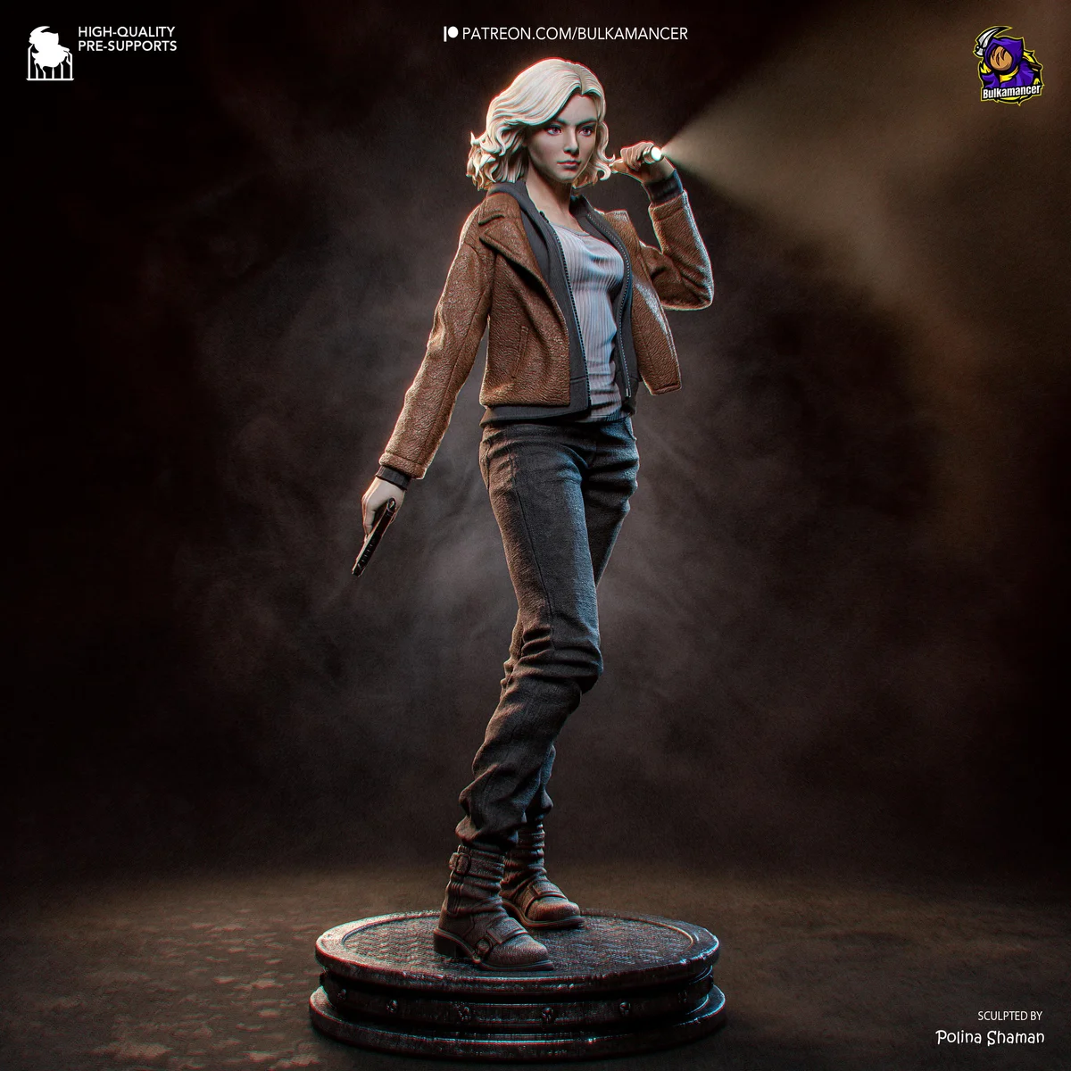 Grace Ashcroft Survivor Horror - Resident Evil Requiem Unpainted Resin Figurine Kit - 1/8 Scale 226mm 8.9in - 3D Printed Statue Fan Art — 5/10