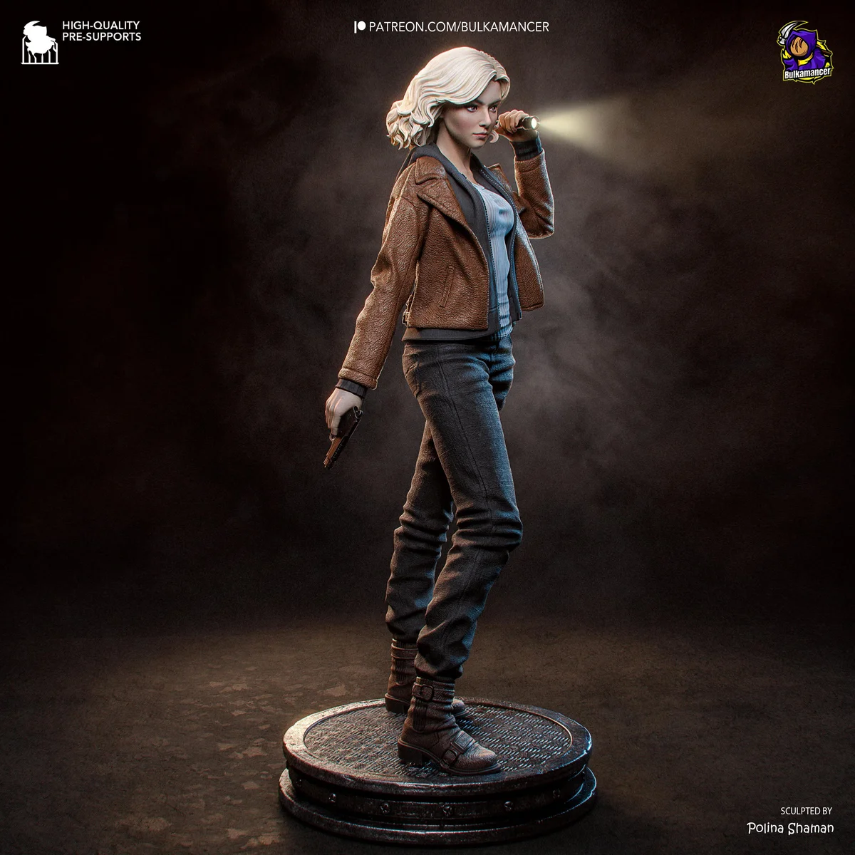Grace Ashcroft Survivor Horror - Resident Evil Requiem Unpainted Resin Figurine Kit - 1/8 Scale 226mm 8.9in - 3D Printed Statue Fan Art — 6/10