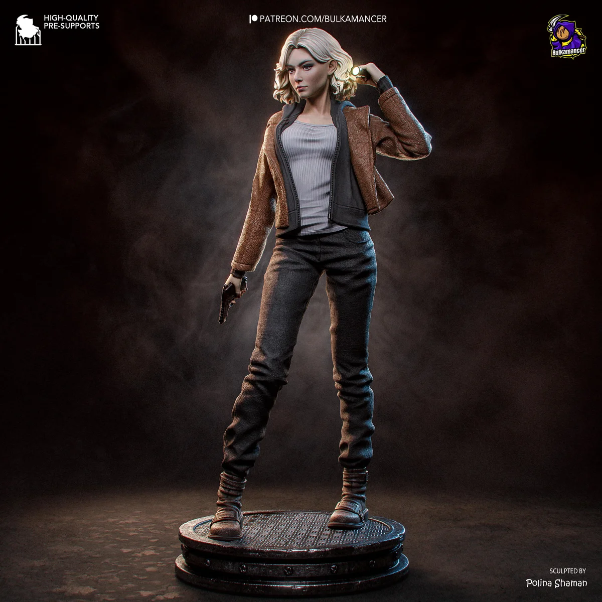 Grace Ashcroft Survivor Horror - Resident Evil Requiem Unpainted Resin Figurine Kit - 1/8 Scale 226mm 8.9in - 3D Printed Statue Fan Art — 7/10