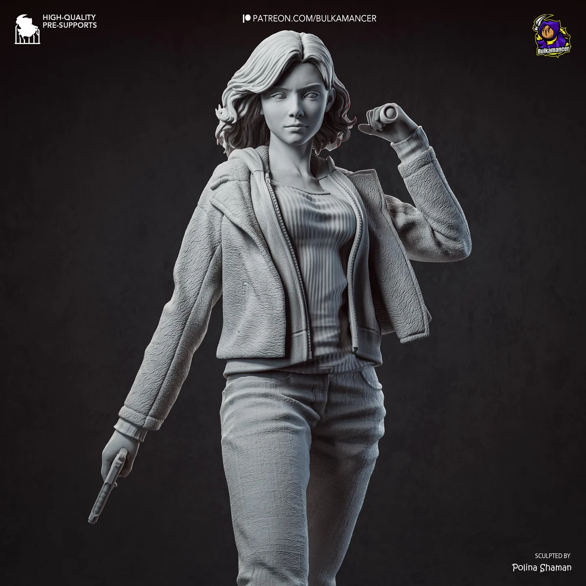 Grace Ashcroft Survivor Horror - Resident Evil Requiem Unpainted Resin Figurine Kit - 1/8 Scale 226mm 8.9in - 3D Printed Statue Fan Art — 10/10
