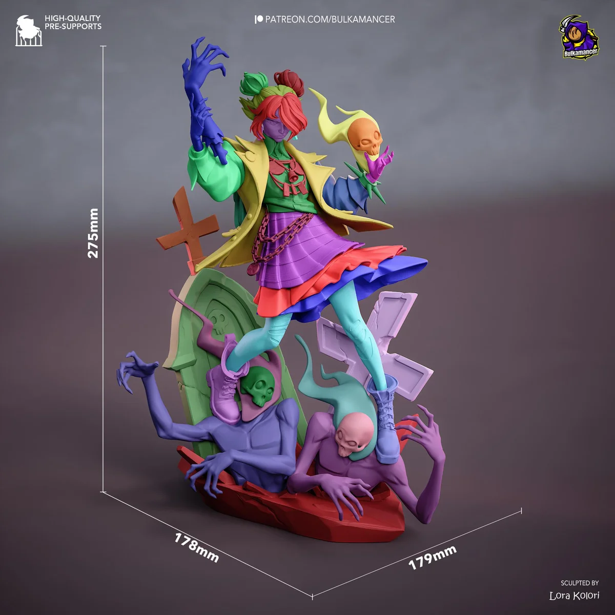 Graves Locked In - Deadlock Unpainted Resin Figurine Kit - 1/8 Scale 275mm 10.8in - 3D Printed Statue Fan Art — 2/10