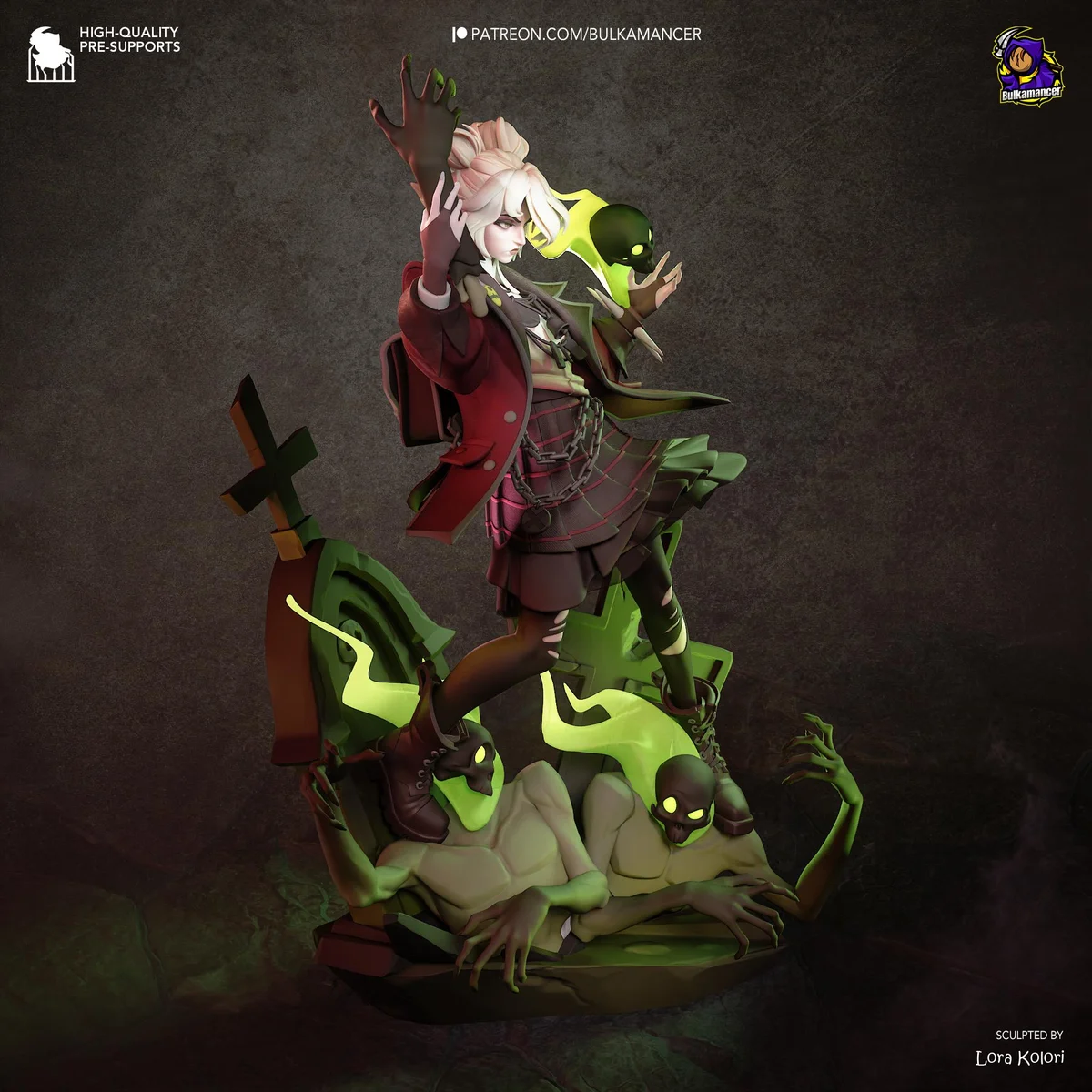 Graves Locked In - Deadlock Unpainted Resin Figurine Kit - 1/8 Scale 275mm 10.8in - 3D Printed Statue Fan Art — 5/10