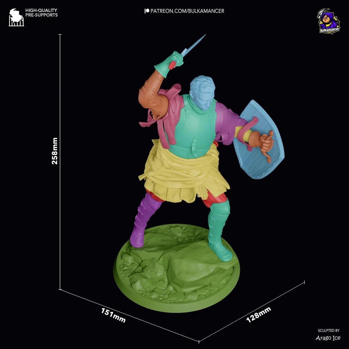 Henry of Skalitz Bohemian Knight - Kingdom Come Deliverance Unpainted Resin Figurine Kit - 1/8 Scale 258mm 10.2in - 3D Printed Statue — 2/10
