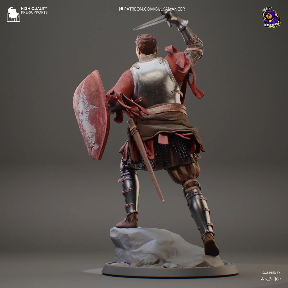 Henry of Skalitz Bohemian Knight - Kingdom Come Deliverance Unpainted Resin Figurine Kit - 1/8 Scale 258mm 10.2in - 3D Printed Statue — 8/10