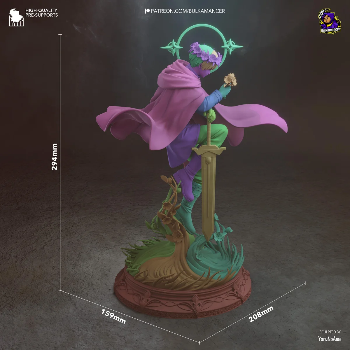 Himmel the Hero - Frieren Beyond Journey's End Unpainted Resin Figurine Kit - 1/8 Scale 294mm 11.6in - 3D Printed Statue Fan Art — 2/10