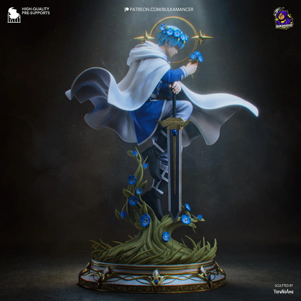 Himmel the Hero - Frieren Beyond Journey's End Unpainted Resin Figurine Kit - 1/8 Scale 294mm 11.6in - 3D Printed Statue Fan Art — 1/10