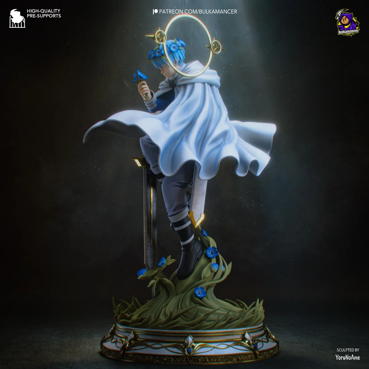 Himmel the Hero - Frieren Beyond Journey's End Unpainted Resin Figurine Kit - 1/8 Scale 294mm 11.6in - 3D Printed Statue Fan Art — 6/10