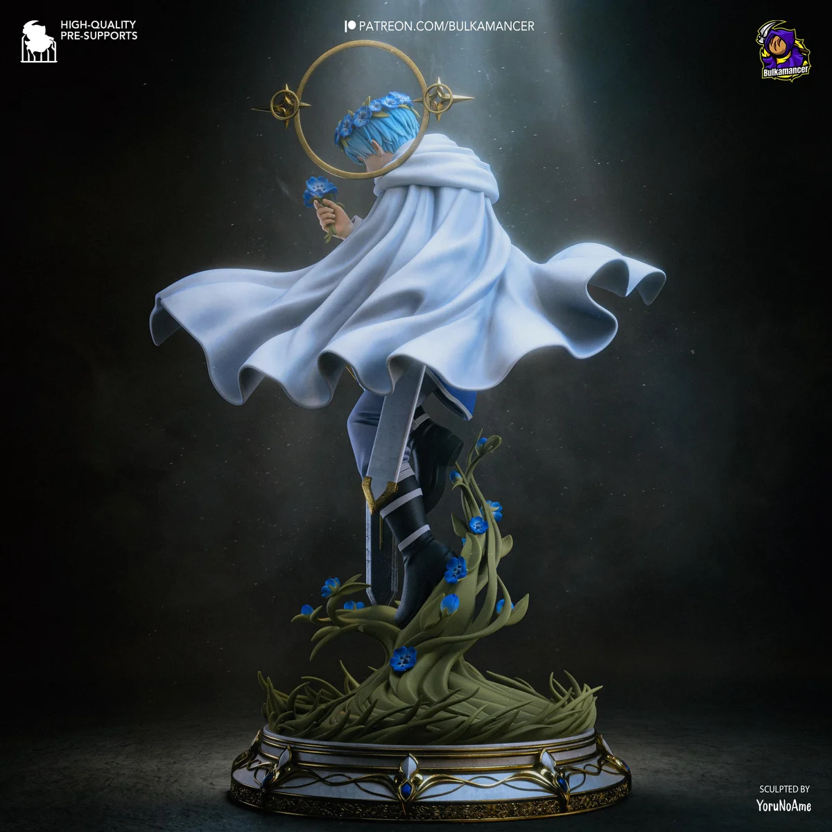 Himmel the Hero - Frieren Beyond Journey's End Unpainted Resin Figurine Kit - 1/8 Scale 294mm 11.6in - 3D Printed Statue Fan Art — 7/10