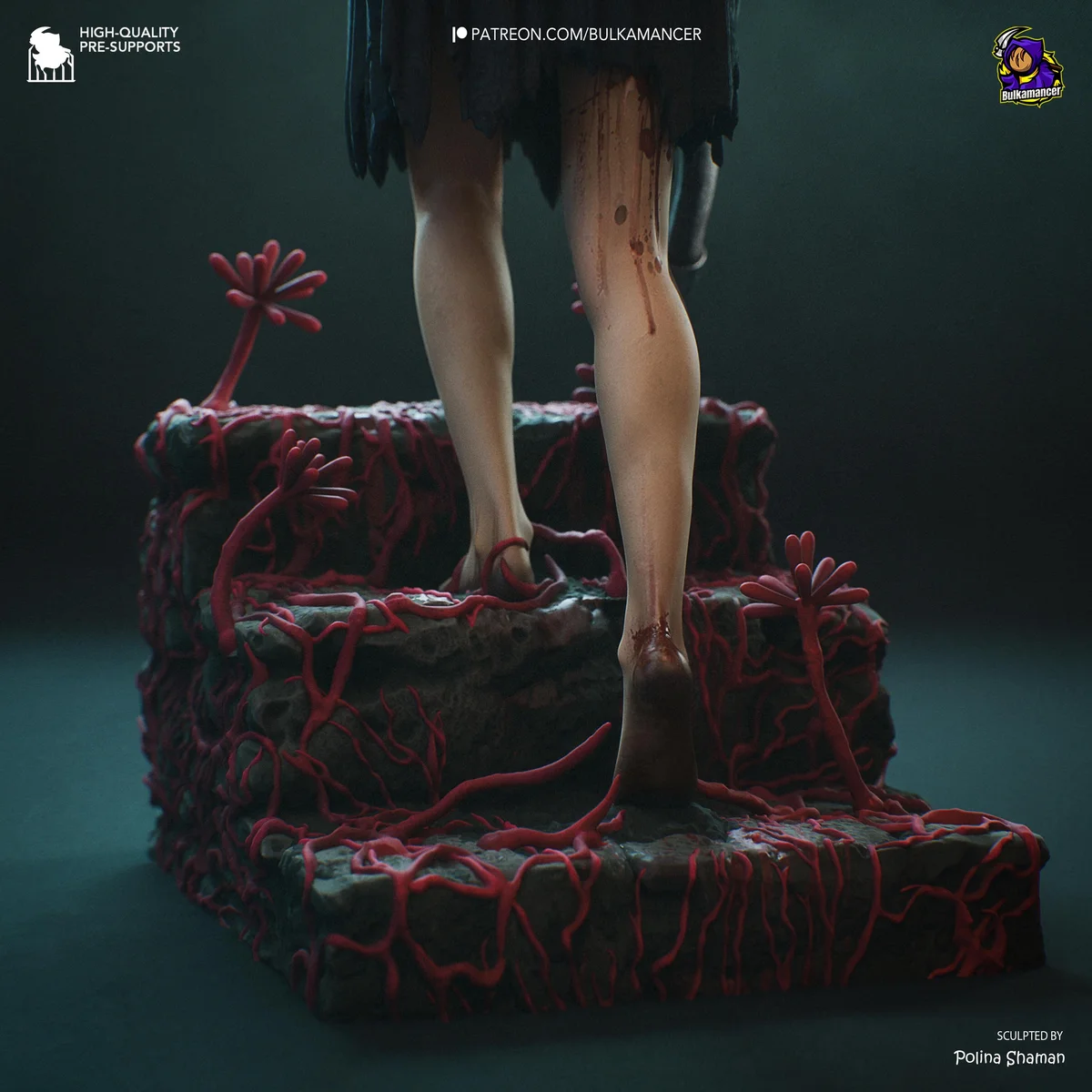 Hinako Japanese Horror - Silent Hill f Unpainted Resin Figurine Kit - 1/8 Scale 216mm 8.5in - 3D Printed Statue Fan Art — 10/10