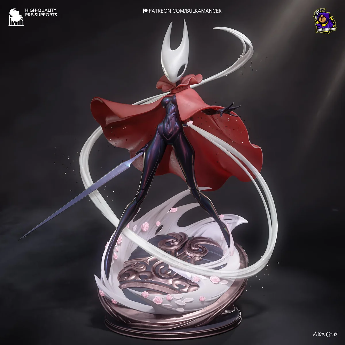 Hornet Adult Hornyt Pharloom Princess - Hollow Knight Silksong Unpainted Resin Figurine Kit - 1/8 Scale 299mm 11.8in - 3D Printed Statue — 1/10