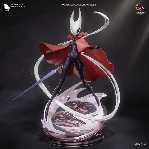 Hornet Adult Hornyt Pharloom Princess - Hollow Knight Silksong Unpainted Resin Figurine Kit - 1/8 Scale 299mm 11.8in - 3D Printed Statue