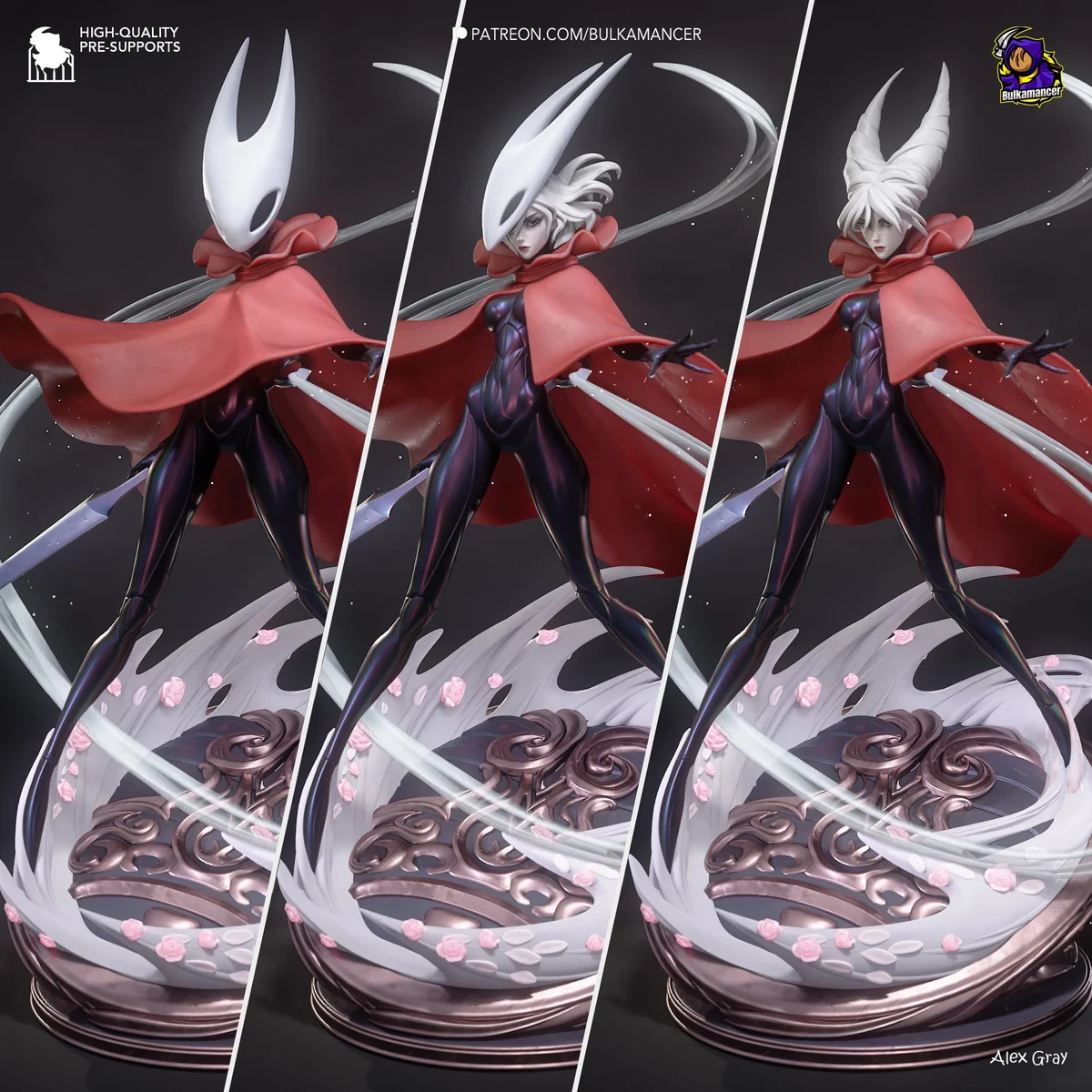 Hornet Adult Hornyt Pharloom Princess - Hollow Knight Silksong Unpainted Resin Figurine Kit - 1/8 Scale 299mm 11.8in - 3D Printed Statue — 5/10