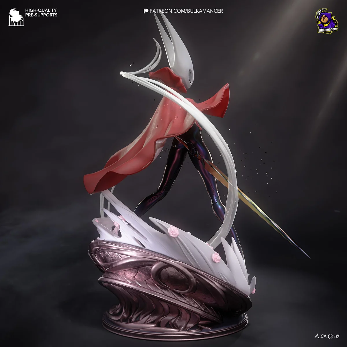Hornet Adult Hornyt Pharloom Princess - Hollow Knight Silksong Unpainted Resin Figurine Kit - 1/8 Scale 299mm 11.8in - 3D Printed Statue — 10/10