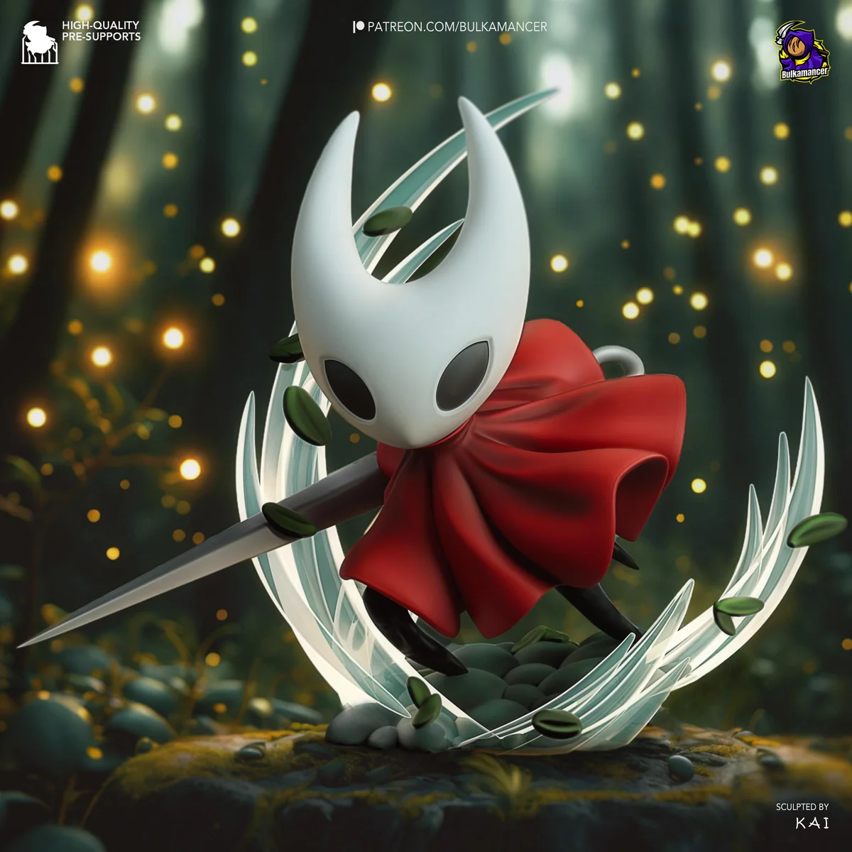 Hornet Pharloom Princess - Hollow Knight Unpainted Resin Figurine Kit - 1/12 Scale 111mm 4.4in - 3D Printed Statue Fan Art — 1/8