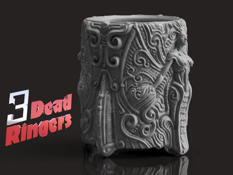 HR Giger Pen Holder Resin Decor - Biomechanical Art Unpainted Resin Bust Kit - 1/8 Scale - 3D Printed Statue Fan Art